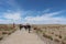 People in Site of Yumen Pass, China