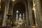 People sitting in the Church (Basilica) of St Peter and St Paul at Vysehrad