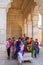 People sitting at Khas Mahal in Agra Fort, Uttar Pradesh, India