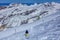 People skiing on Mt. Titlis in Switzerland