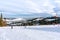 People skiing in the popular ski resort in Poland