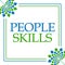 People Skills Green Blue Floral Square