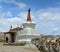 People at the small stupa in Ladakh, India