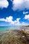 People snorkeling at the beach at Cozumel, Mexico