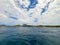 The people at snorkeling underwater and fishing tour by boat at the Caribbean Sea at St. Thomas