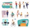 People Social Classes Decorative Icons