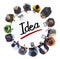 People Social Networking and Idea Concept