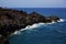 People stone volcanic spain water coast in lanzarote