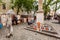 People in the street in Old Town, Bratislava, Slovakia