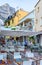 People and Street terraced cafes in Positano