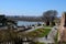 People stroll at Kalemegdan Park near Sava & Danube Rivers Belgrade Fortress Serbia