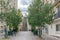 People strolling the  streets of Montmartre, Paris