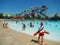 People swimming in a pool at Water park