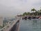 People Swimming in Sky Pool of Marina Bay Sands