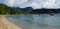 People take a ocean bath on December 31, 2016. Grande Anse d`Arlet, Marti