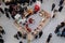 People take a tour and buy chocolate products at the Fair chocolate in Zagreb