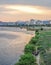 People taking a break on the Kumho River