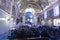 People taking part at the Sunday mass in Chiesa di San Rocco