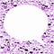 People talk bubble purple frame