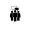 People talking icon. One of set web vector icons.
