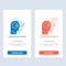 People, Teaching, Head, Mind  Blue and Red Download and Buy Now web Widget Card Template