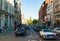 People and traffic at Whitehall in London