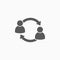 People transfer icon, people, transfer, human resource, business