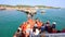 People Travel By Boat Form Pattaya Port Go To Koh Larn Island Chonburi Thailand