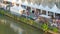 people travel and enjoy on tiber river, rome, italy