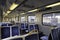 People travel in a Metro train in Melbourne, Australia