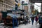 People Unloading Truck with Scaffolds on 5th Avenue, New York