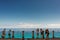 People at View Point  Vistapoint terrace in Tropea