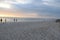 People viewing the sunset at Madiera Beach, St Pete Florida