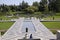 People visit the Aga Khan Garden at the University of Alberta Botanic Garden in Edmonton