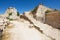 People visit Ajloun fortress in Ajloun, Jordan.