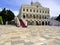 People visit   church of Virgin Mary, Tinos island