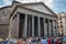 People visit the Pantheon is one of the main tourist attractions of Rome