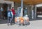 People visit souvenir shop of Grossglockner Pasterze Glacier in Austria.