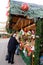 People visiting the christmas market in Karlsruhe