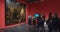 People visiting the exposition of the Collection Russian State Museum of St Petersburg/Malaga