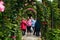 People visiting garden at Generalife. Granada