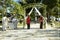 People are waiting for the bride and groom at Mataking Island.