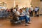 People are waiting to board in departure hall of International Airport of Sharm El Sheikh, Egypt