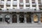 People walk in front of the Slovenian national bank Banka Slovenije