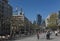 People walk in the morning on the pedestrian zone Zeil in frankfurt am main, germany