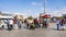 People walk on Taksim Square in Istanbul city