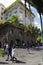 People walking across the main alley of Caudan Waterfront in Mauritius. The city is the country`s economic, cultural, political ce