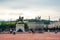 People walking along main square of Lyon