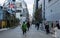 People walking along Miyashita Park, Shibuya, Tokyo, Japan