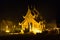 People walking around church in triple circumambulation ceremony